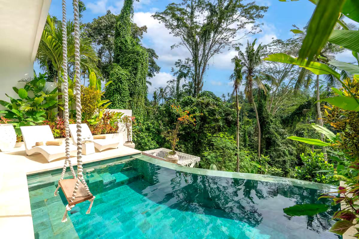 Jungle villa with infinity pool in Bali